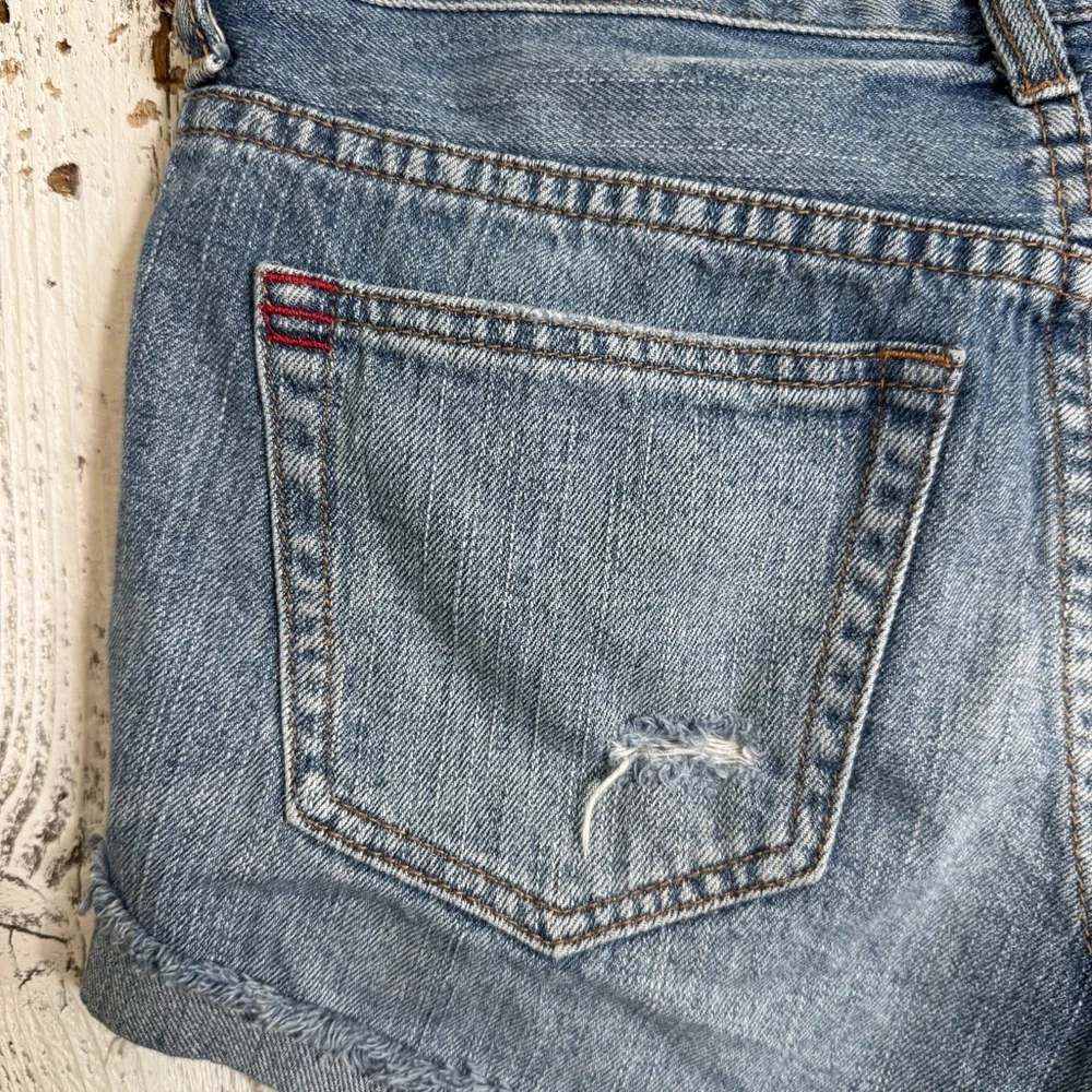BDG Urban Outfitters Tomgirl Distress Button Fly Jean Shorts Sz 25” Boho Concert